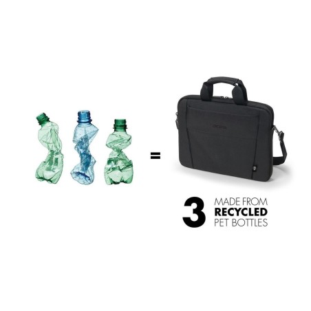 DICOTA Eco Slim Case Bæretaske 12.5 Metal 300D RPET polyester Sort
